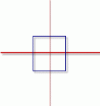 If length and width are even, use this layout with point A on your layout center line