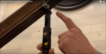 Telescoping Baluster Marking Tool for Stairs